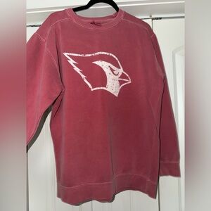 Comfort Colors Maroon Crewneck Sweater with Bird Logo